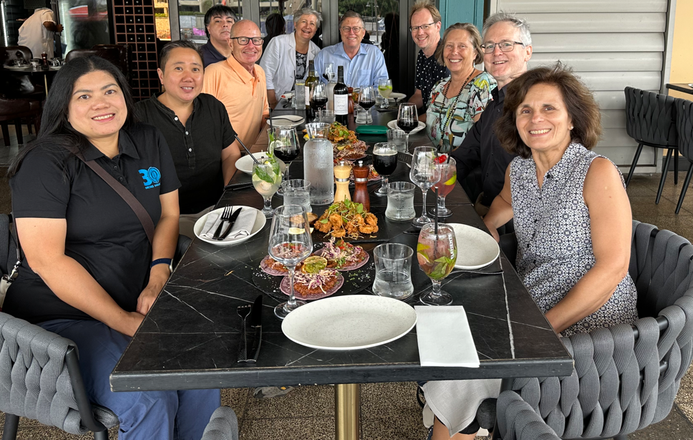 20th anniversary lunch with Robert, Fanny, and the Orchid team.
