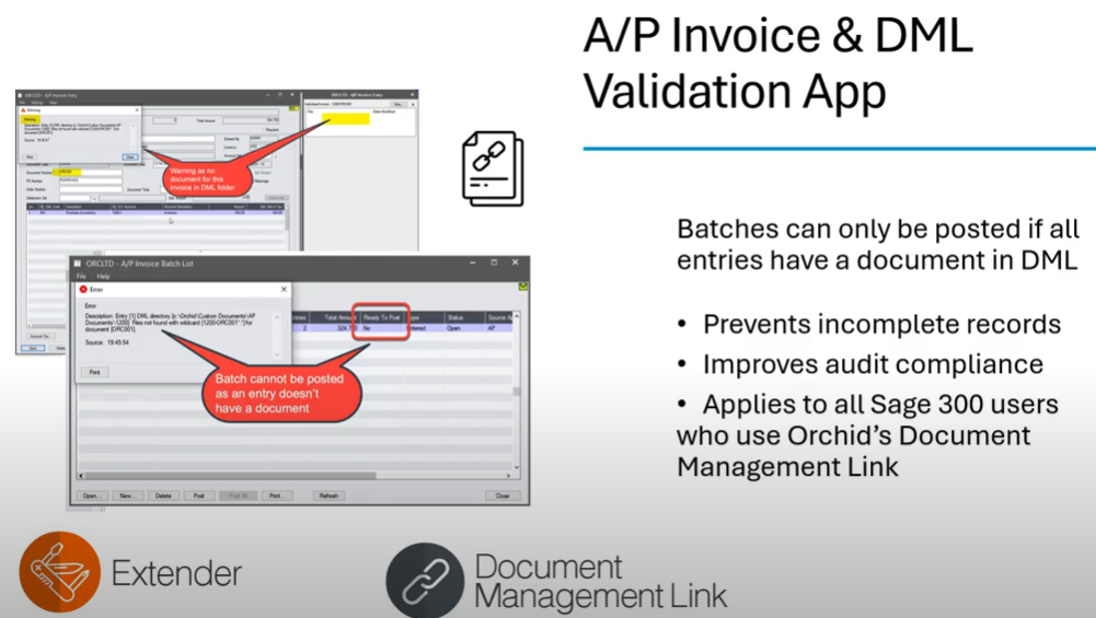 A/P Invoice & DML Validation App