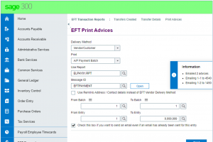EFT Print Advices (Web)