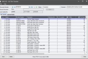 Bin Tracking Screenshot
