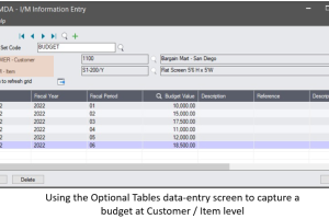Optional Tables screenshot