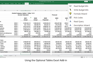 Optional Tables screenshot