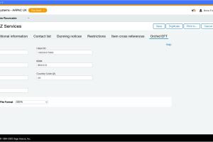 Customer EFT Details