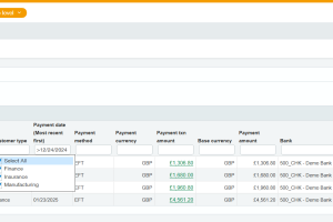 EFT AR Payment Request