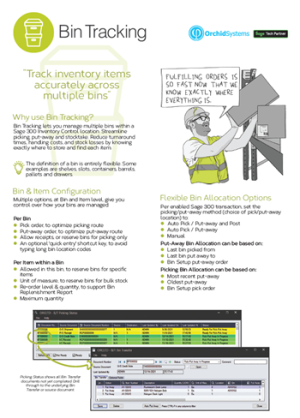 Bin Tracking brochure