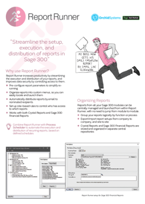 Report Runner brochure