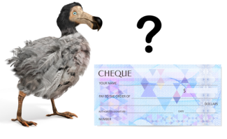Is the cheque the next dodo?