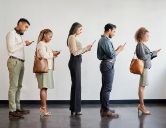 People in Queue