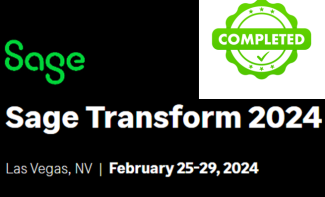 Sage Transform 2024 (Las Vegas) - Completed