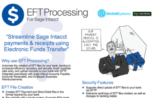EFT Processing for Sage Intacct brochure 